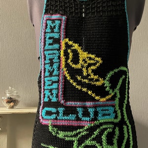 Men's Crochet PDF Pattern, Mermen Club Mesh Tank Top