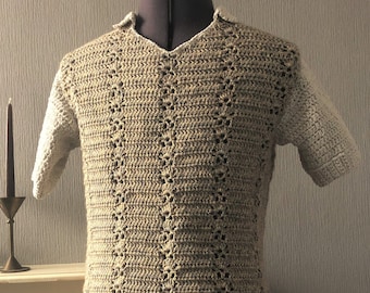 Men's Crochet Pattern Diagonal Fade T-shirt - Etsy