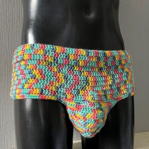 Men's Crochet Pattern Full Side Briefs in Double Knit - Etsy