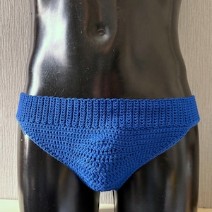 Men’s Crochet Briefs Pattern PDF, 4 Ply Cotton, Low Rise Design, Any Size, PDF Download Only