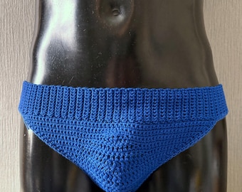 Crochet Pattern, Low Rise Briefs, 4 Ply Cotton, Menswear Any Size, PDF Download Only