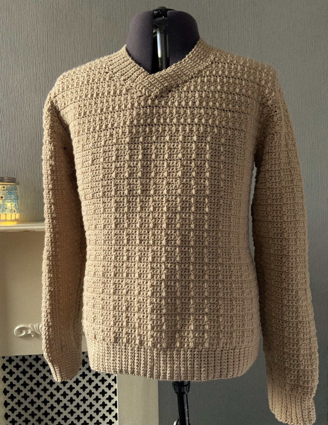 ★LMOOD★ Crochet silk cotton henley neck half knit stripe MUSINSA | LMOOD Crochet silk cotton henley neck half knit black