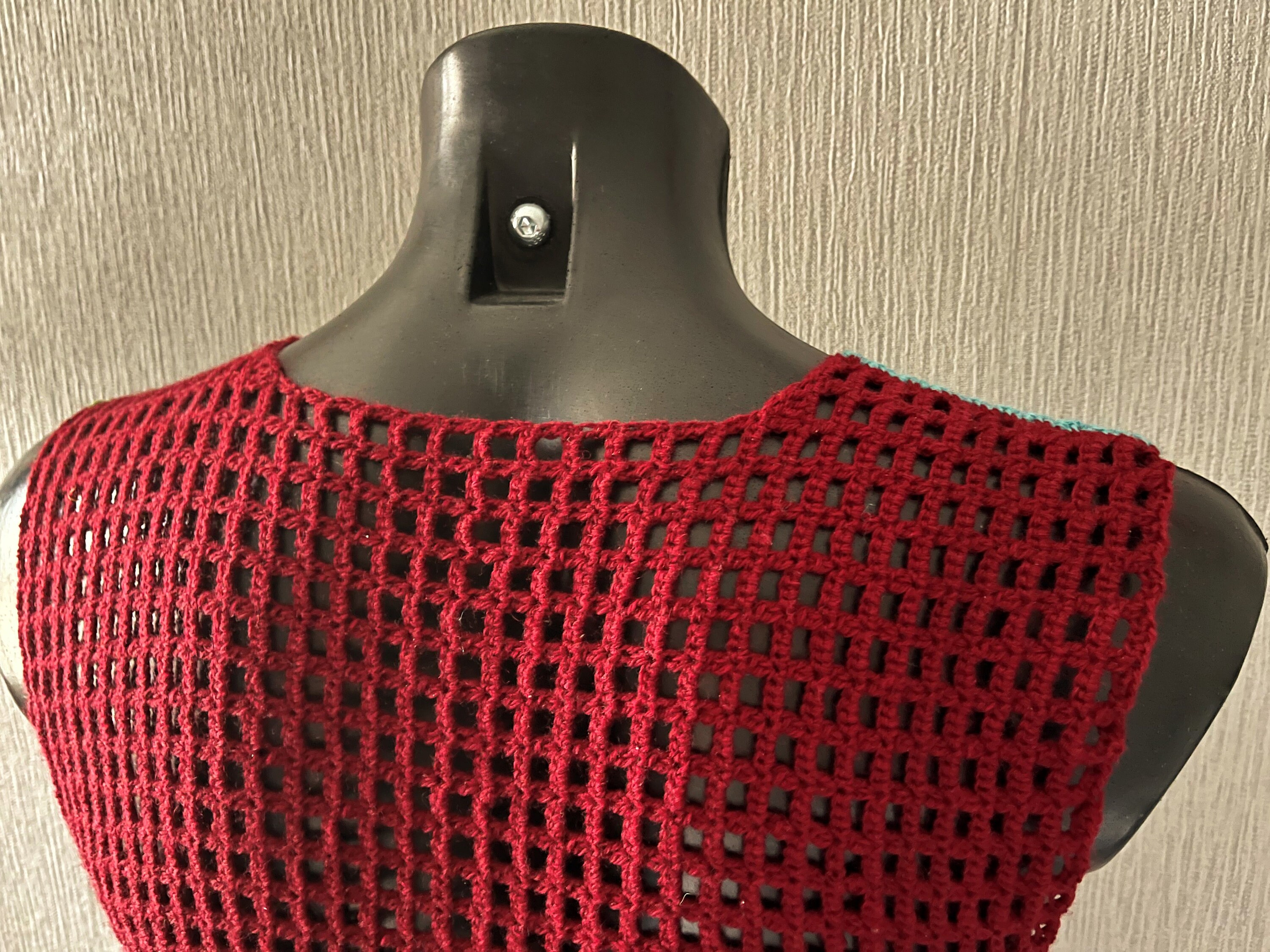 Men's Crochet Pattern Crossover Mesh Tank Top - Etsy