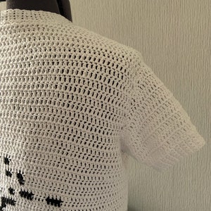 Men's Crochet Pattern, Diagonal Fade T-Shirt image 4