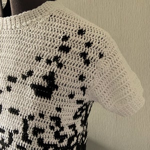 Men's Crochet Pattern, Diagonal Fade T-Shirt image 3