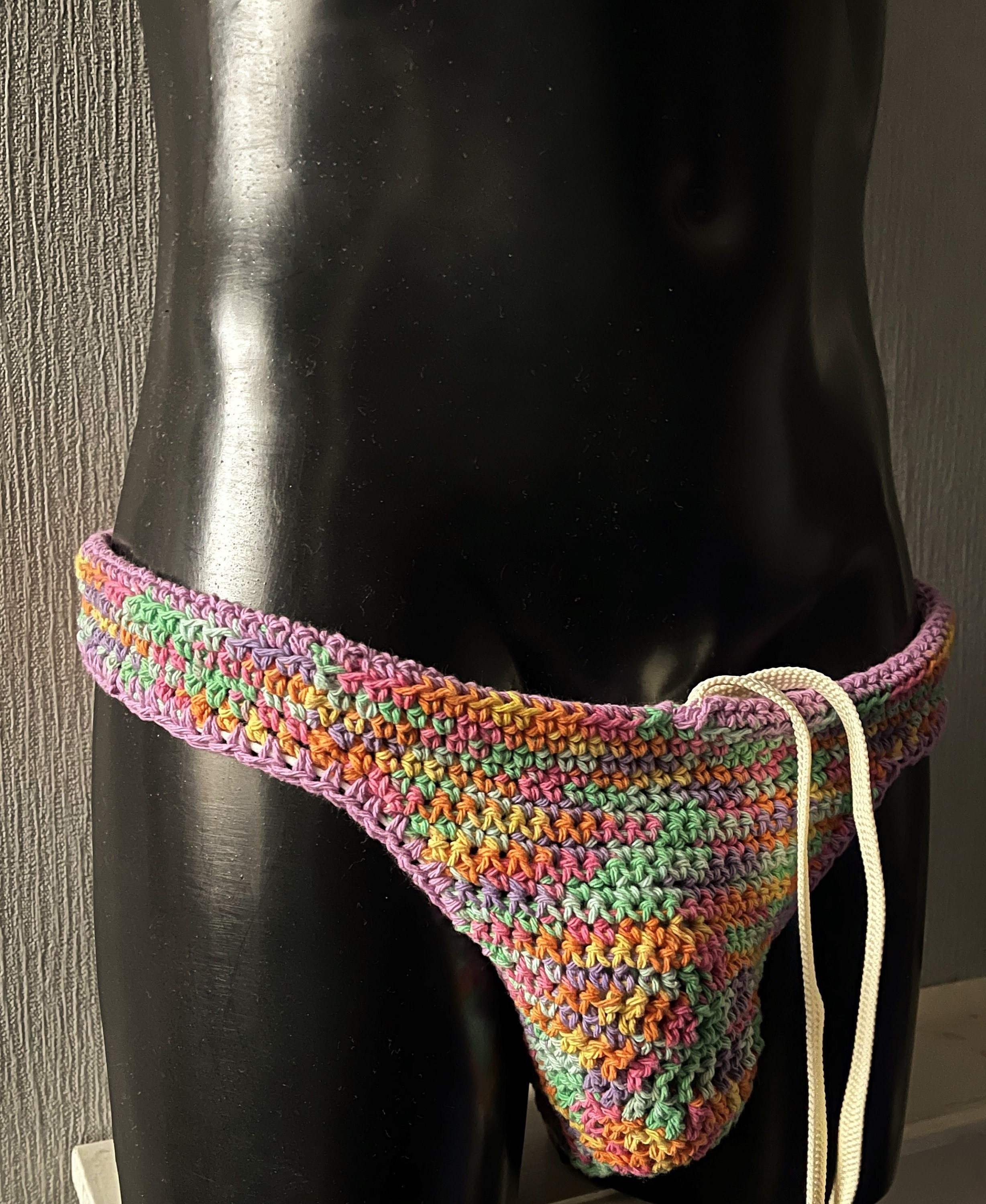 Men's Crochet Pattern, 1001 Worsted Weight Briefs 