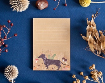 I love to do - notepad dachshund