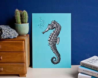 Poster Seahorse, A4