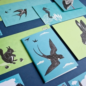 Gift set Animals, gift idea with many different stationery products