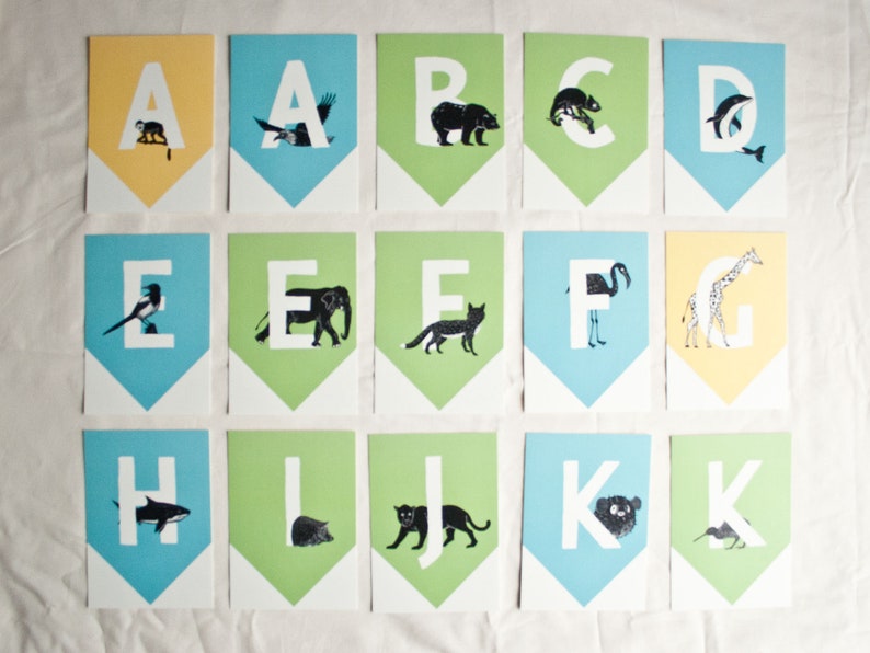 Cartes lettres pour guirlandes prénom personnalisées ou pour envoi image 4