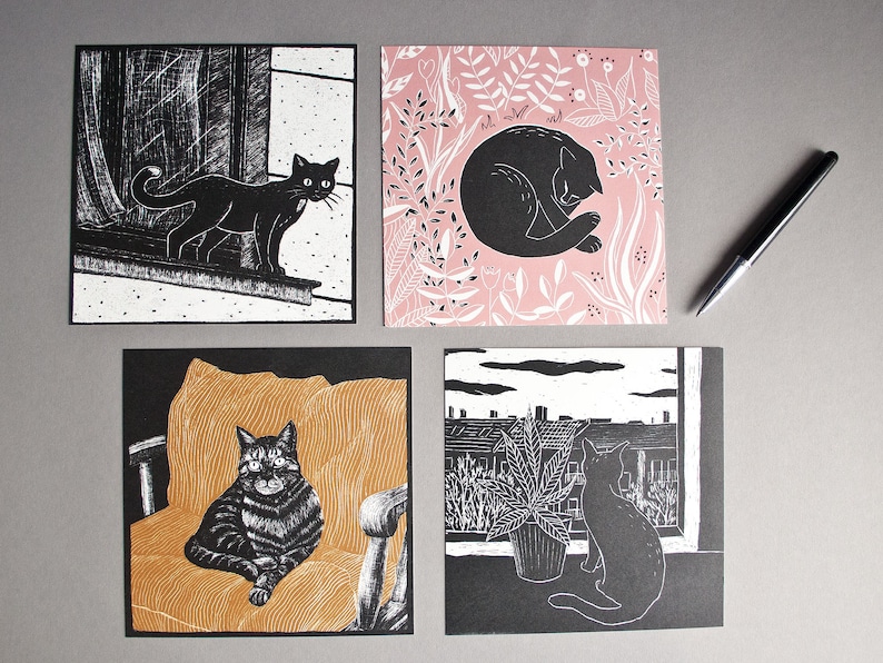 Custom postcard set 10 postcards with animal illustrations image 10