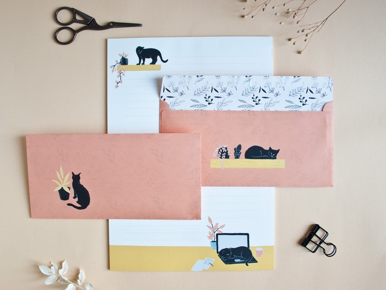 Letterpaper Set Cats image 8