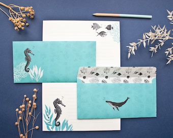 Letterpaper Set Seahorse