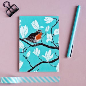 Carte postale Robin et Magnolia, A6