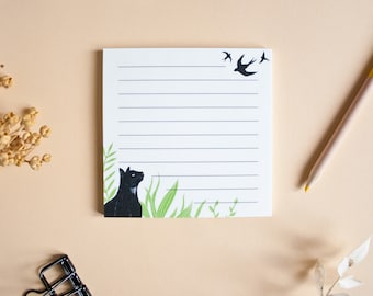 Square Notepad cats