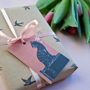 Set of 4 Gift Tags with animal illustrations image 3
