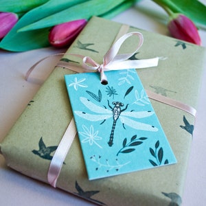 Set of 4 Gift Tags with animal illustrations image 4