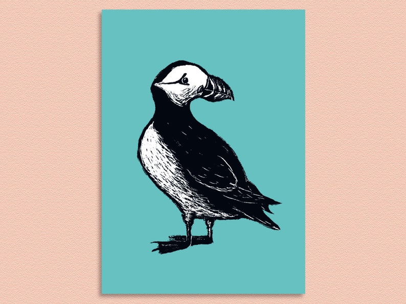 Poster puffin, A4 image 4