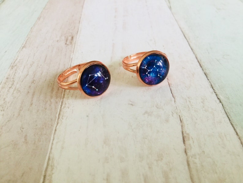kawaii galaxy ring Constellation rings Saturn ring solarsystem ring space ring zodiac ring statement ring night sky ring