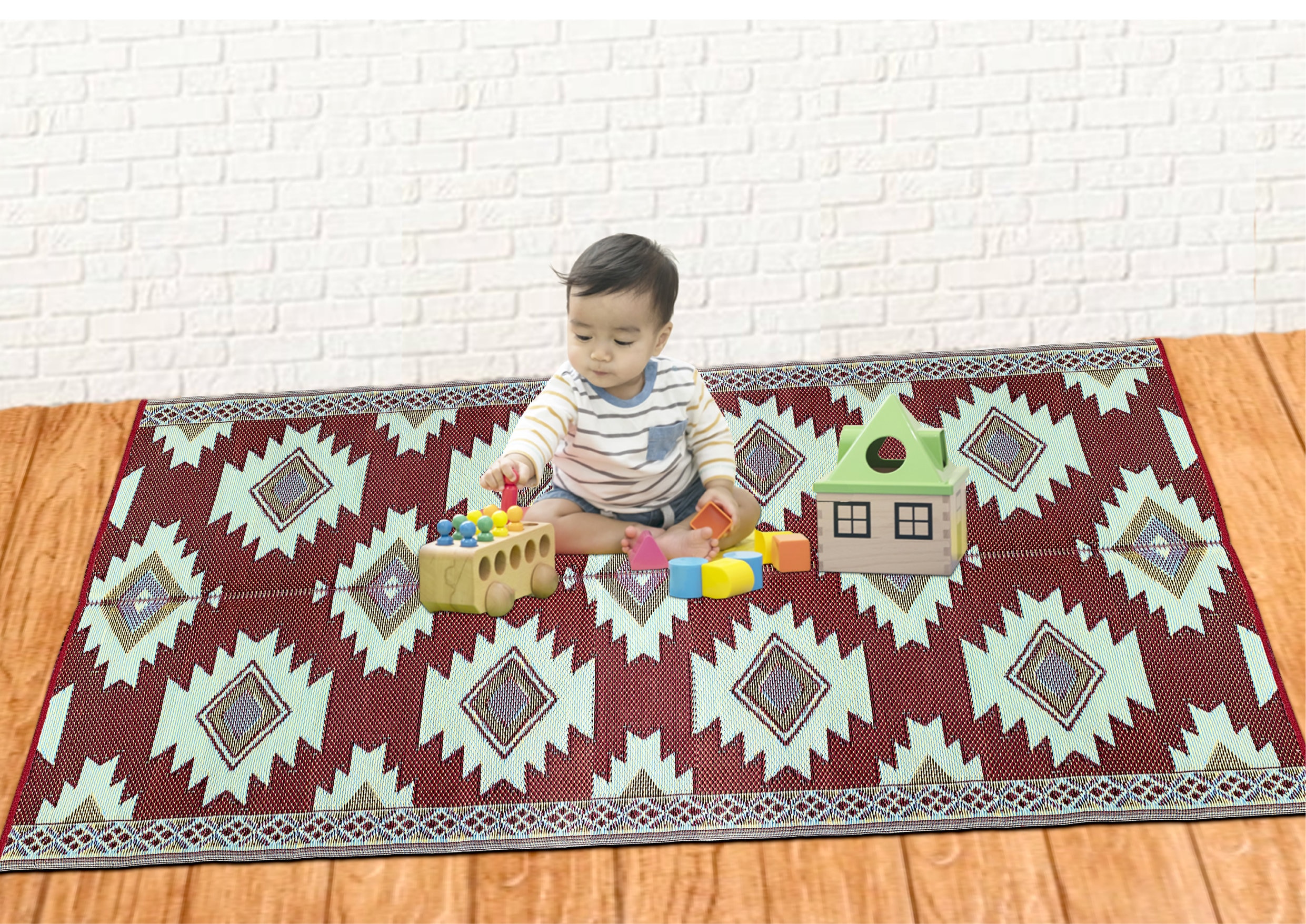 BUSA Camping Rug Recycled Plastic Straw Rug Outdoor Patio Etsy