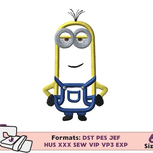 MINION APPLIQUE DESIGN, minion embroidery applique design, minion machine embroidery design bob kevin Sturat applique birthday design minion