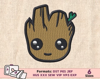 GROOT EMBROIDERY DESIGN, i'm groot machine embroidery pattern, guardians of the galaxy embroidery design, groot guardians galaxy embroidery