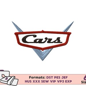 May include: Embroidered design of the Cars logo. The logo is red, white, and blue with the word "Cars" in black lettering.