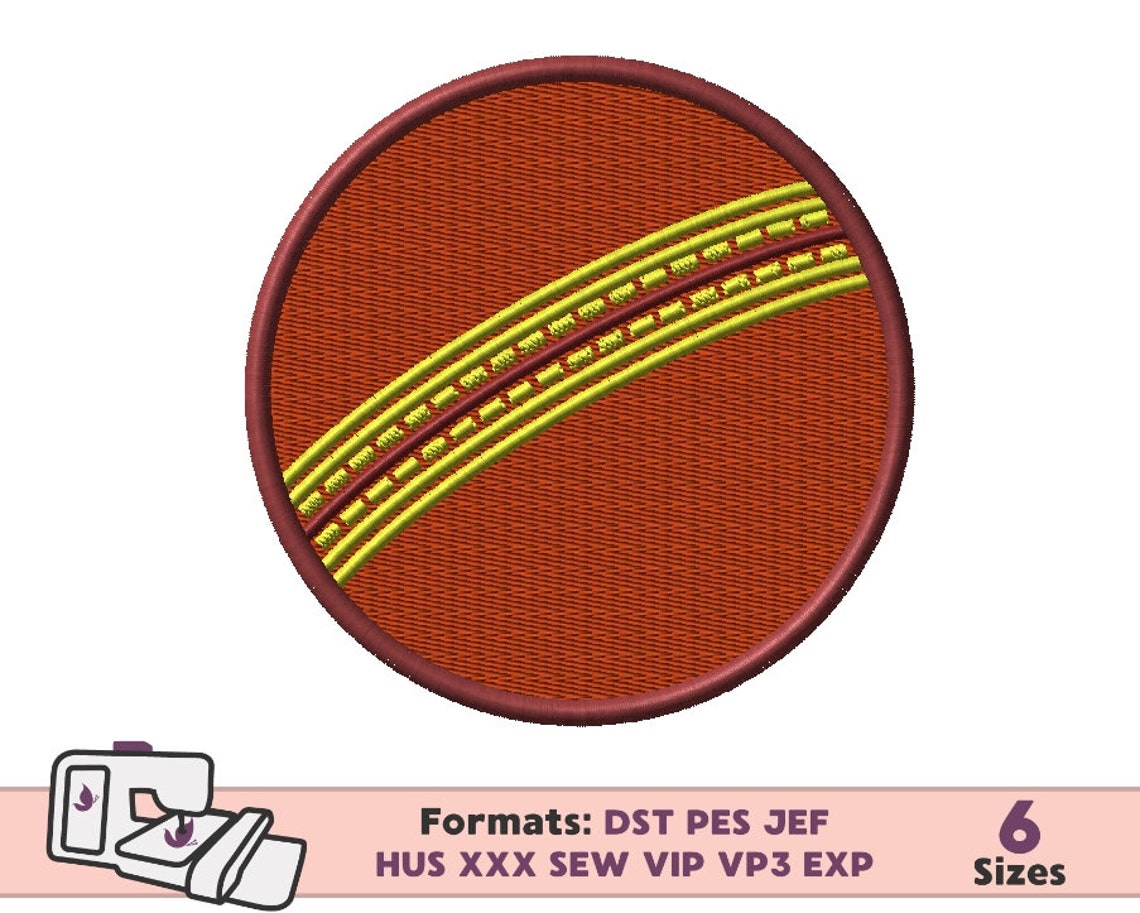 SPORT EMBROIDERY DESIGN Cricket Embroidery Machine Pattern Etsy