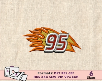LIGHTNING MCQUEEN EMBROIDERY design machine pattern, Cars Embroidery Design Lightning McQueen, Car Embroidery, Cars McQueen lightning design