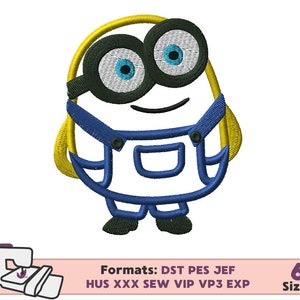 MINION APPLIQUE DESIGN, minion embroidery applique design, minion machine embroidery design bob kevin Sturat applique birthday design minion