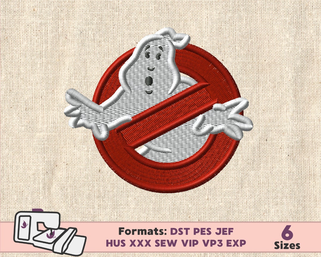 GHOSTBUSTERS EMBROIDERY DESIGN, Slime Stay Puft Ghostbusters Design