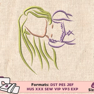 RAPUNZEL PRINCESS EMBROIDERY design, tangled rapunzel pascal machine embroidery design, flynn rapunzel embroidery design, pascal tangled Emb