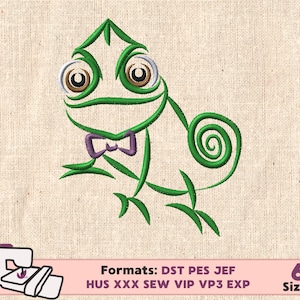 RAPUNZEL PRINCESS EMBROIDERY design, tangled rapunzel pascal machine embroidery design, flynn rapunzel embroidery design, pascal tangled Emb