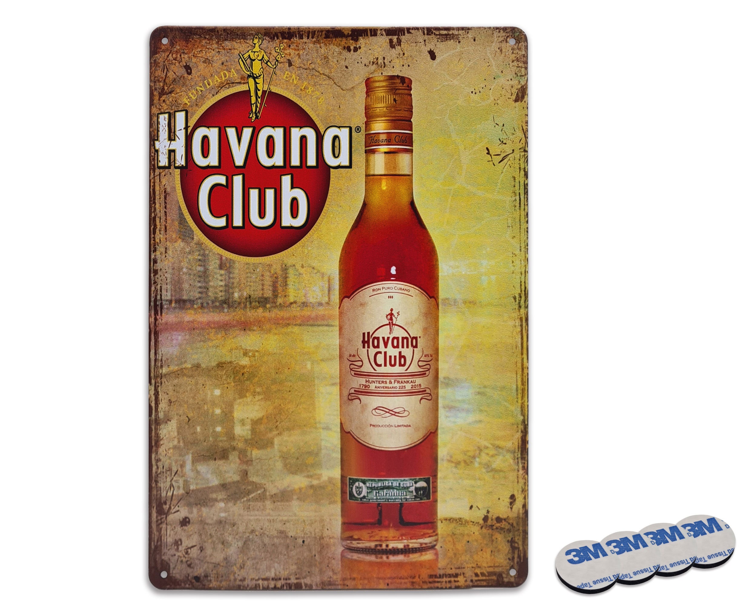 Havana Club retro vintage style metal sign/plaque shed Bar/ Pub Man Cave 