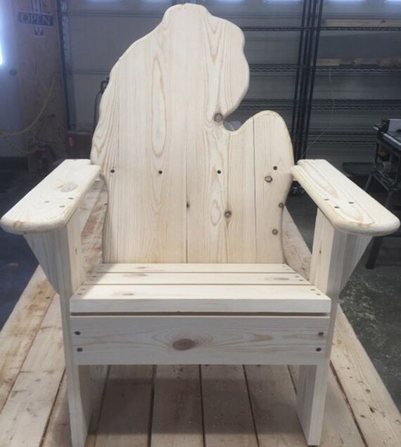 Michigan Adirondack Toddler Kids Chair Outdoor Furniture Etsy