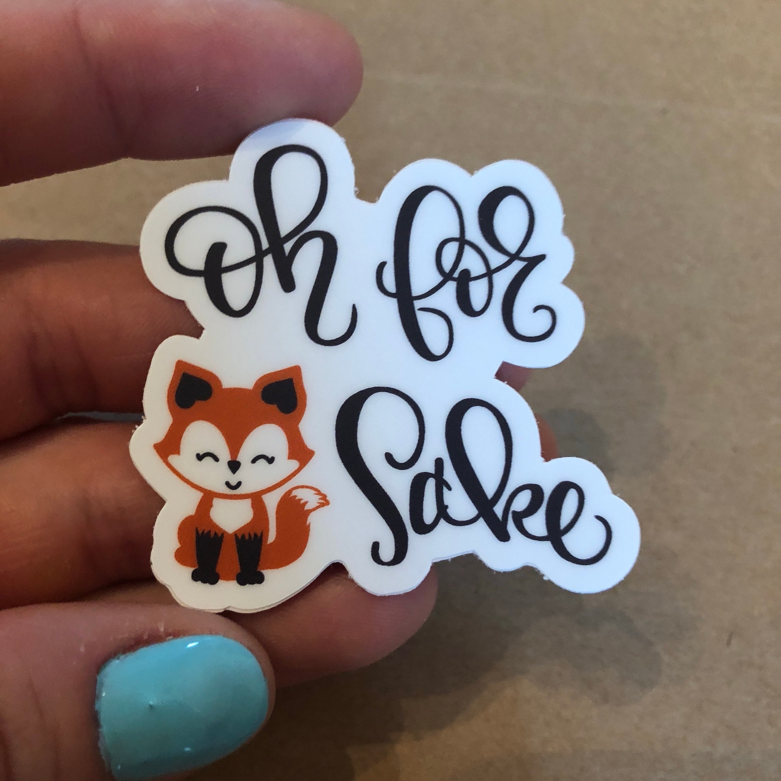 Oh for Fox Sake Sticker Etsy