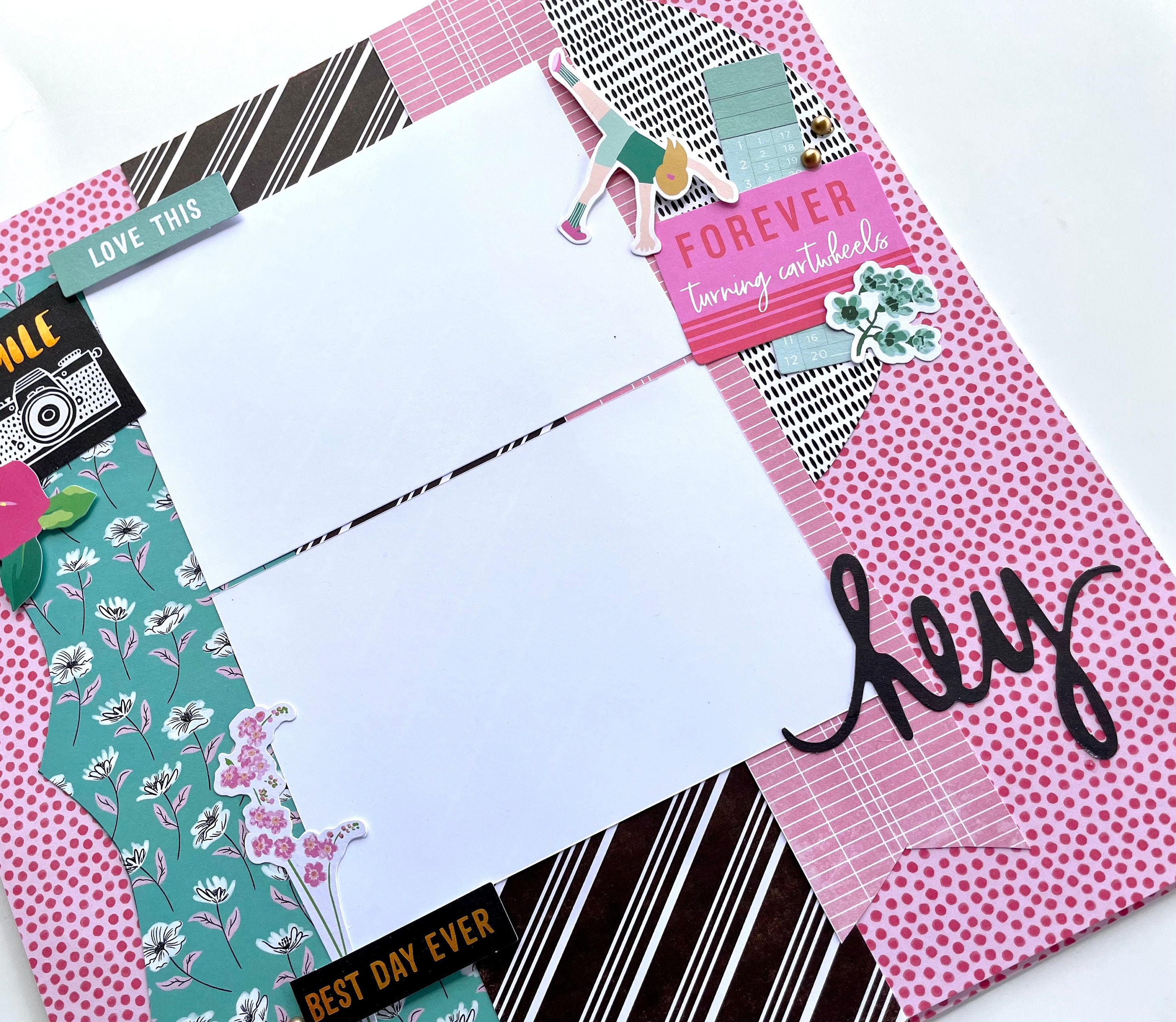 Premade Scrapbook Layout. Two Pages, 12 X 12 - Etsy