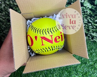 Embroidered Baseball | Personalized Baseball | Embroidered Sports Ball | Embroidered Ball | Personalized Softball | Embroidered Softball