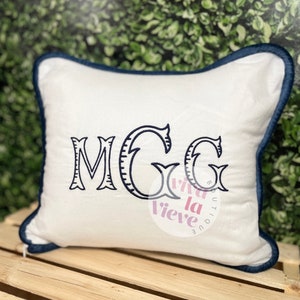 Heirloom Pillow | Monogrammed Pillow | Personalized Pillow | Initial Pillow | Initial Pillow Cover | Baby Room Pillow | Nursey Decor