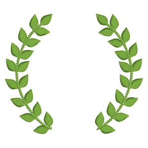 Laurel Leaf Embroidery Frame Design
