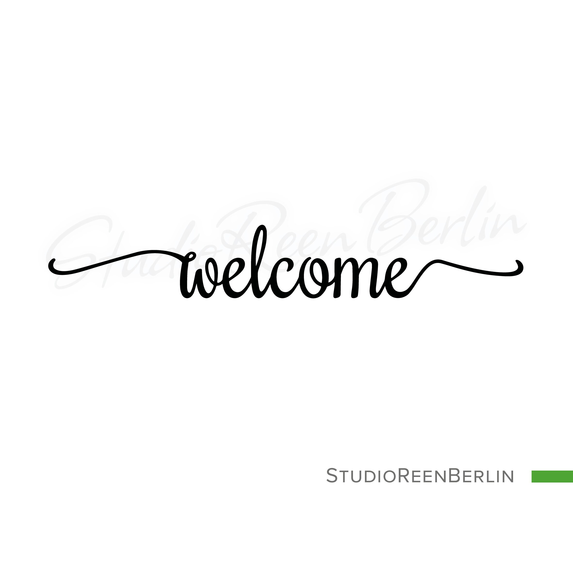 Welcome Cursive Vector Welcome Svg, Welcome House Sign Svg, Welcome Vector, Welcome Cricut ...