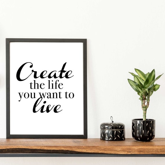 create the life you want | Sticker