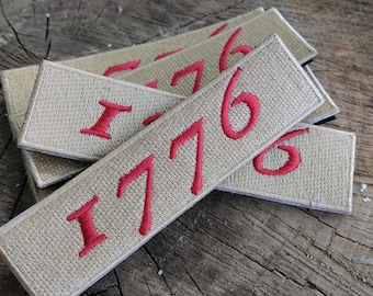 Vintage American Revolution 1776 Fire Cracker Patch Patch Embroidered Sew On