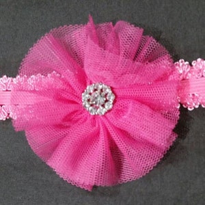Girls Headbands, Photo Props, Head accessories, Pink Jeweled Headband