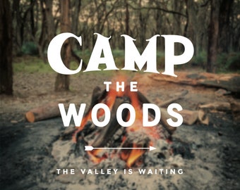 Camp the Woods Print - 12x12