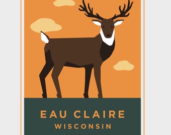 Eau Claire Animal Series Print - Deer