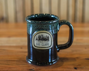 Stoneware - Eau Claire Trees Straight Shot Mug (Royal Green)