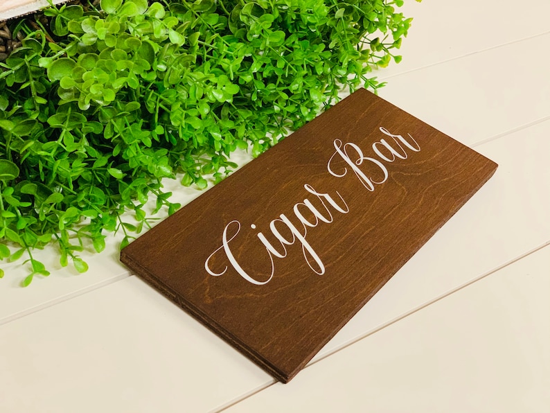 Wedding decor Rustic wedding decor Cigar bar sign Wedding prop. Cigar Bar Rustic cigar wedding sign Cigar wedding sign