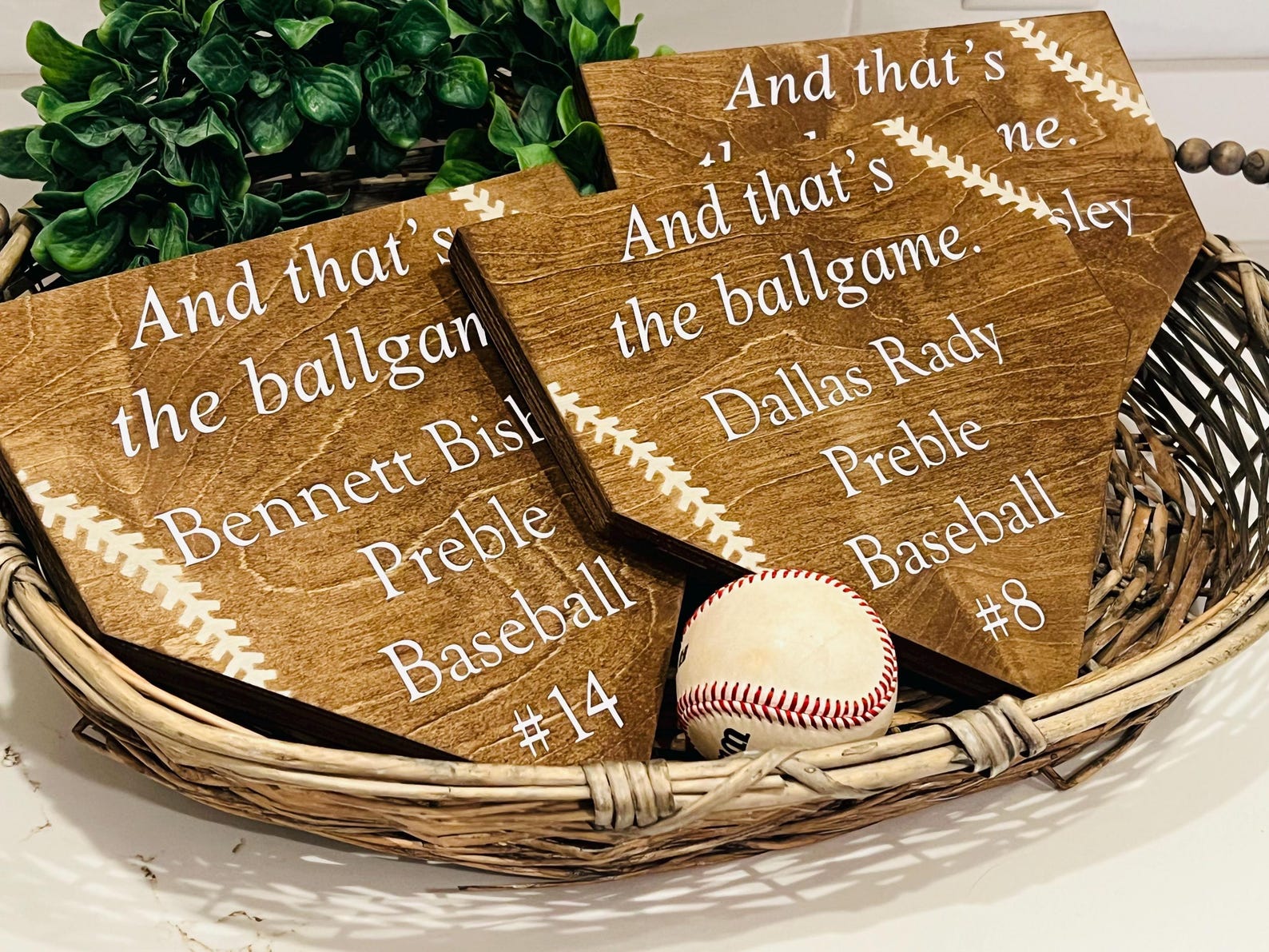 Personalized Baseball Sign. “and That’s the Ballgame”. Baseball Bedroom ...
