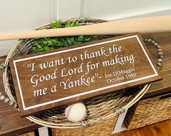 Yankees Sign | Baseball Decor | New York Yankees Gift | New York Yankees Sign | Rustic Baseball | Bronx Bombers | Rustic Baseball Decor